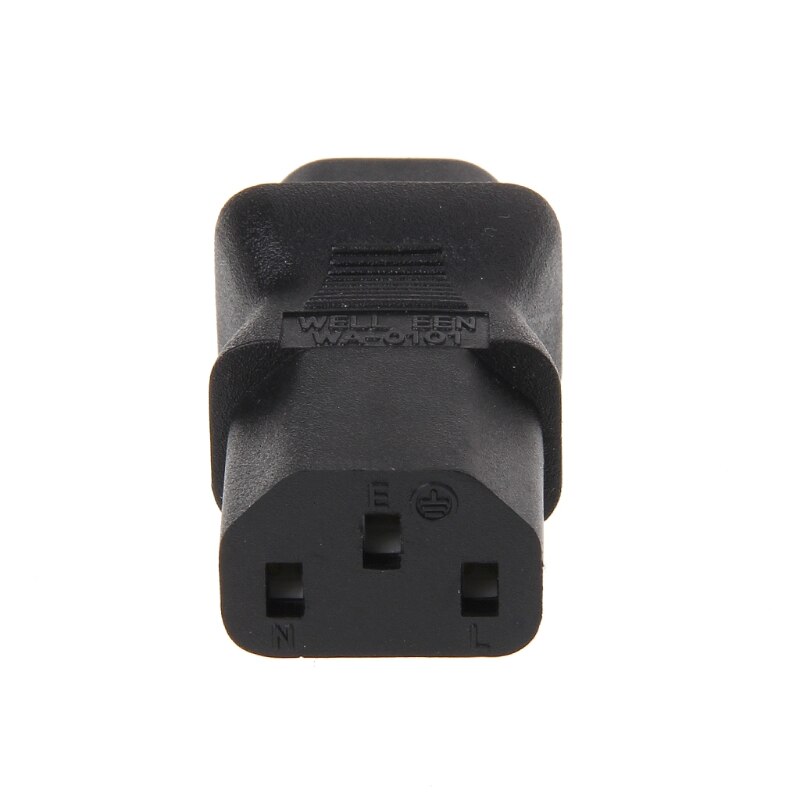 IEC 320 C13 3-Pin Female Naar C8 2-Pin Male Power Plug Converter Adapter