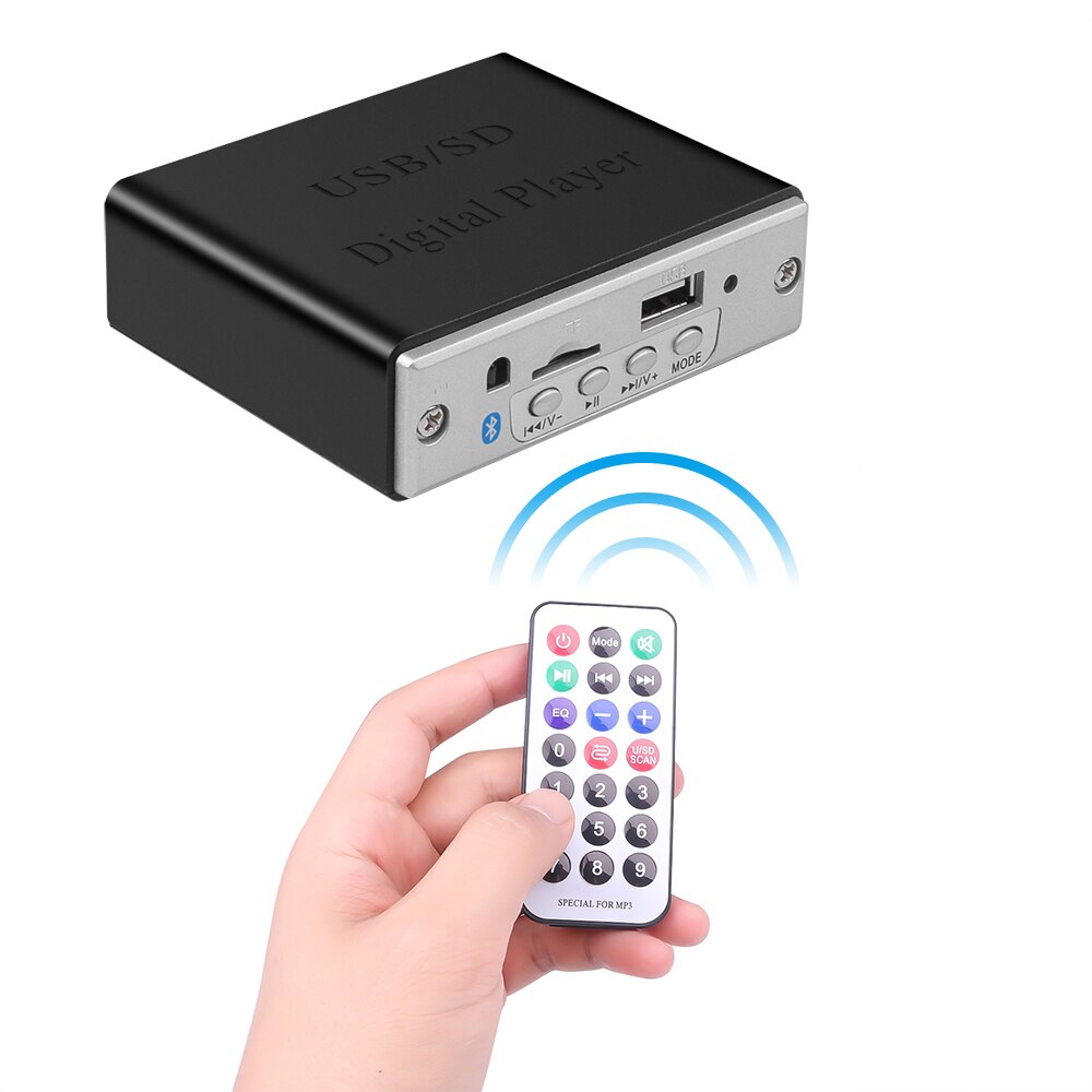 Kebidumei Bluetooth 5.0 MP3 décodeur Module de carte de décodage voiture USB lecteur MP3 WMA WAV TF USB FM autoradio