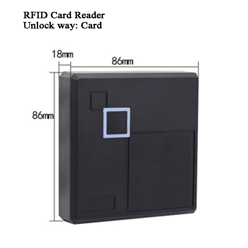 Døråbner rfid lås wiegand 26/34 125 khz  em4100/tk4100 adgangskontrol kortlæser kode støvtæt/vandtæt garage/portlås