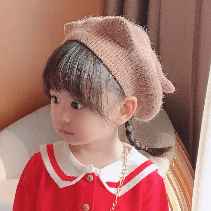 Accessoires pour bébés filles | Chapeau de bonnet Crochet tricoté et , chapeau pour oreilles de chat, chapeau de béret