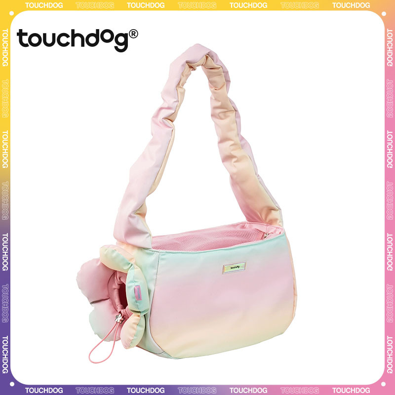 TOUCHDOG Illusion Series-Pet Outing Crossbody Bag Cat Portable Shoulder Cat Bag Small Dog Dewlap Tote Dog Bag Pet Accessories