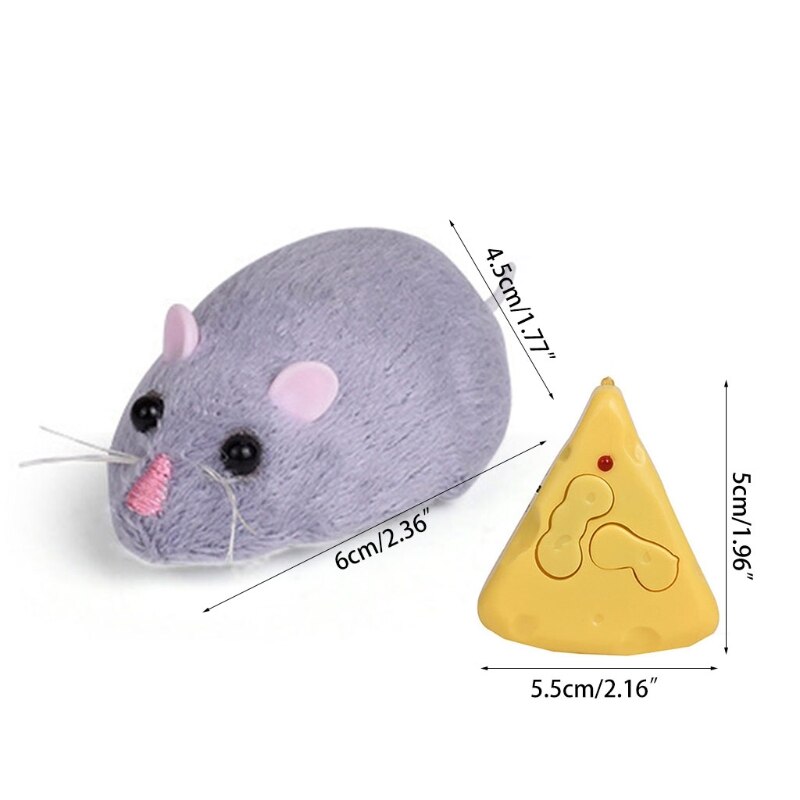 Souris télécommandée sans fil, fausse souris de Rat RC, pour farces effrayantes, jouet pour chat et chiot, amusants