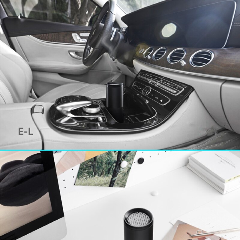 Car Air Purifier Ionizer Negative Ion Aluminum alloy Car Air Freshener Activated Carbon Formaldehyde Auto Air Clean Accessories