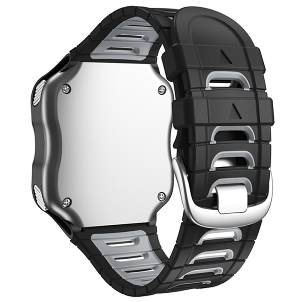 Jker siliconen horlogeband voor garmin forerunner 920xt polsband hardlopen zwemmen fietsen training sport horlogeband: Zwart grijs
