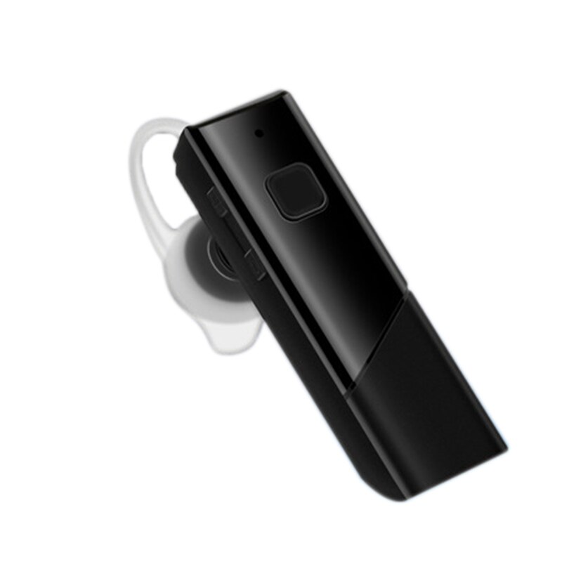 Tradução fone de ouvido bluetooth fone de ouvido tradutor inteligente sem fio viagem em tempo real tradução mútua in-ear: Black