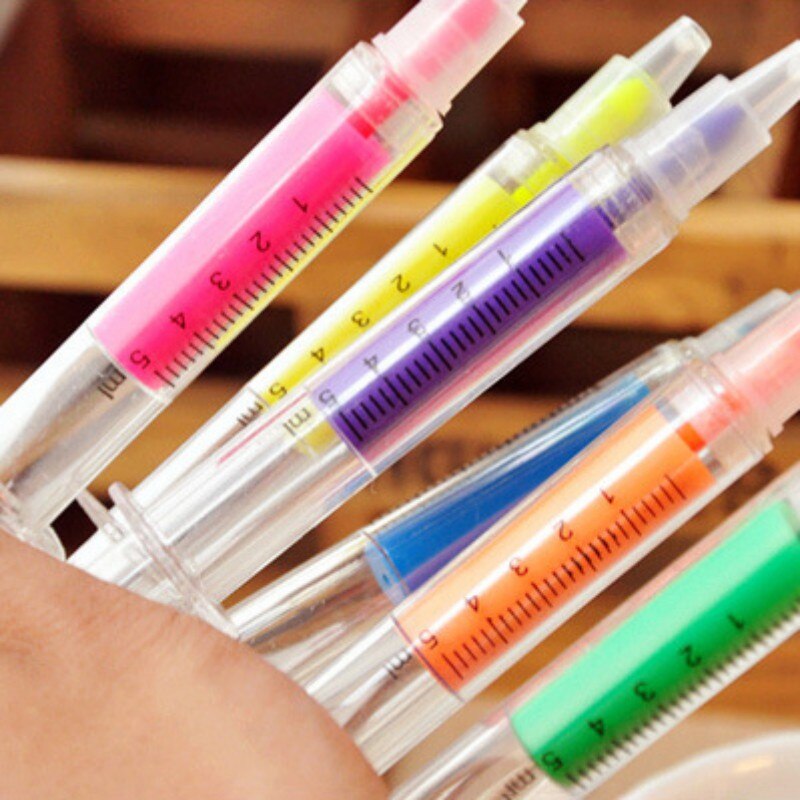 Bolígrafos subrayadores de Color aleatorio, marcadores Copic, bolígrafos de papelería, Material fluorescente, suministros de pintura para oficina y escuela