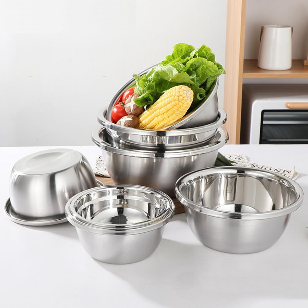 Kitchen Basin Waterproof Heavy Duty Stainless Steel Kitchen Stainless Steel Basin for Egg