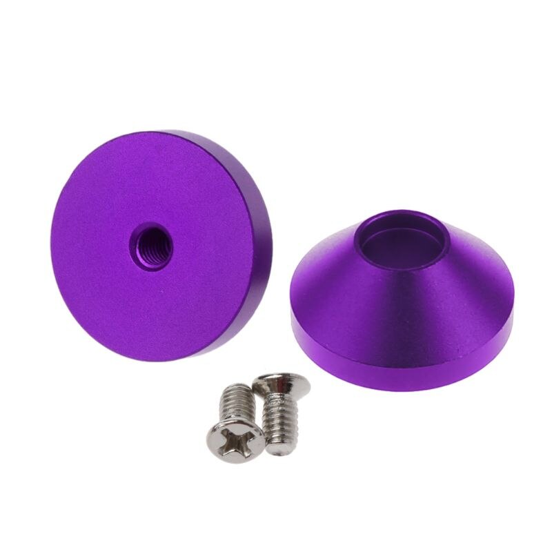 2Pcs Mechanical Keyboard Feet Anodized Aluminum Feet Metal Case With Screws Blue Black Gold Green Purple Red Silver