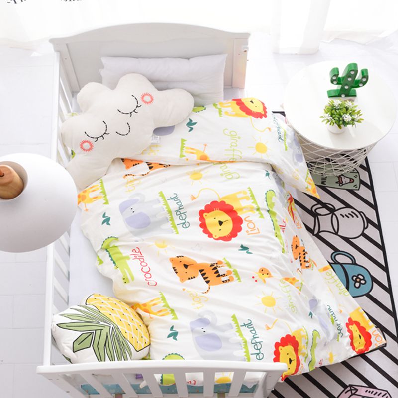 1pcs Baby Dekbedovertrek 130*100cm Cartoon Plaid Cover Pad Dots Dieren Milieubescherming Baby Beddengoed Ademend zachte