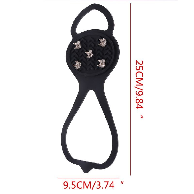 1 par issnøpigger sklisikre pigger sko støvler gripere stegjern gåklosser  lx9f