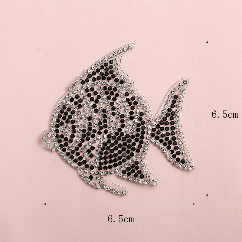 1pcs Animale fiori strass Patch Per accessori di Abbigliamento abbigliamento diamante scintillante Ropa Parches Trasferimento Patch
