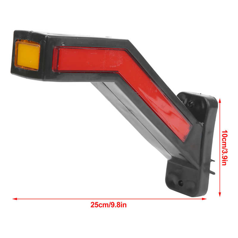 Feu de gabarit latéral LED universel, lampe de dégagement 12/24V pour SUV Bus bateau remorque camion voiture style