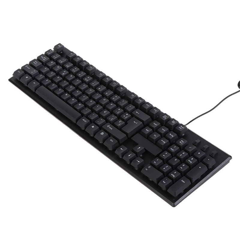 French/ English Silent Keyboard Waterproof Office Keyboard for Windows Computer