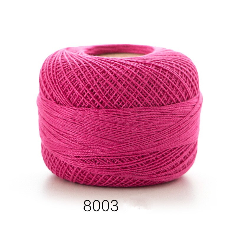 100%  bomuld 50g/ stk 0.8mm blonde hæklegarn  by 1.5mm hæklenåle, håndstrikket babysilke tyndt garn til strik: 8003