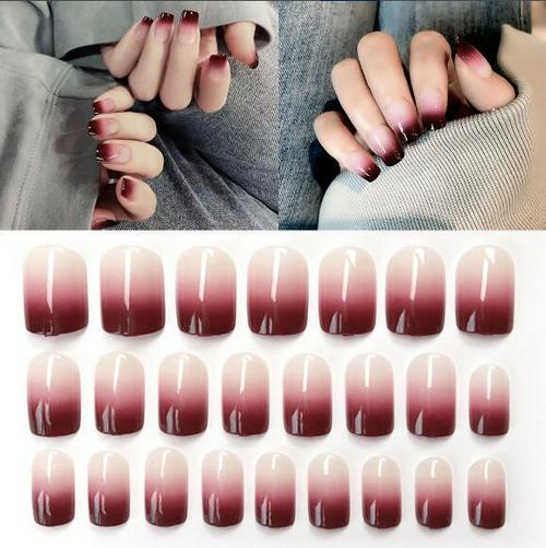 24 pièces populaire ongle Patch Nail Art court faux ongles Patch couverture complète faux ongles artificiels avec des outils de manucure de colle: Vert armée