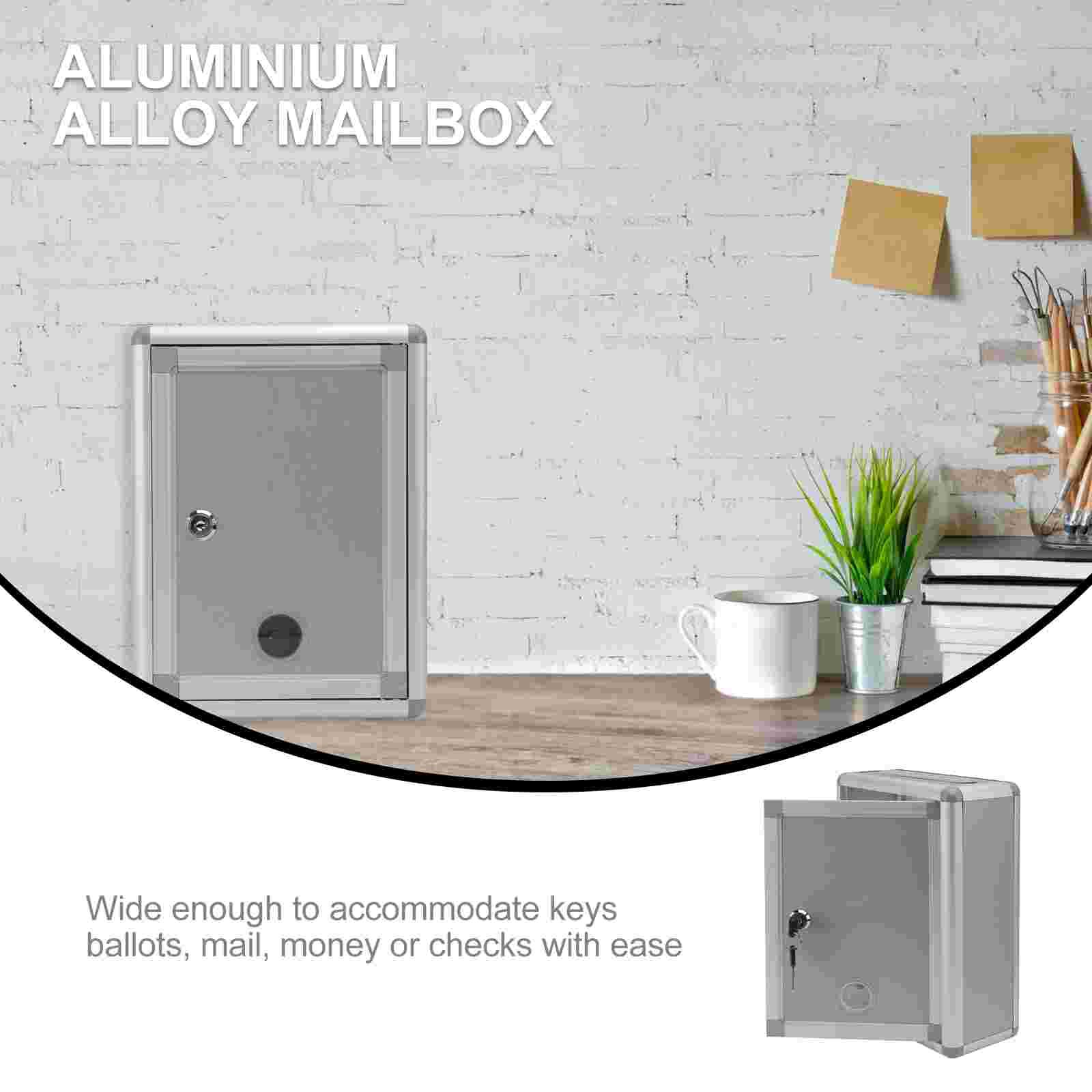 1 pcs Suggestion Box Alloy Small Wall Hanging Mailbox Complaint Box for Home Company