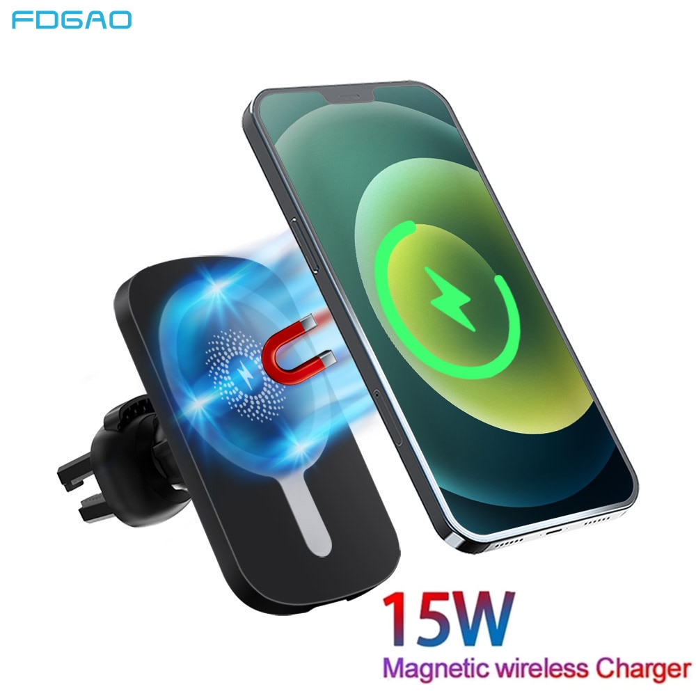 FDGAO Automatic Gravity Qi Wireless Car Charger Mount For IPhone 11 XS XR X 8 10W Fast Charging Phone Holder for Samsung S10 S9