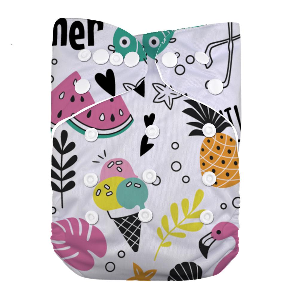 Couche lavable lilbit, taille unique, ajustable, lavable et réutilisable, pour bébés filles et garçons: Bl74