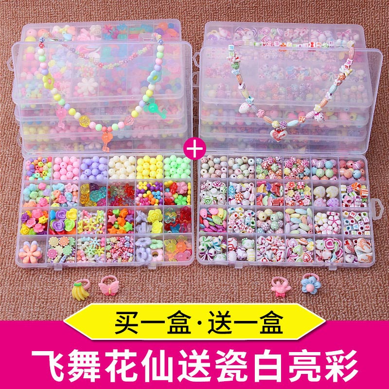 2 æske gør-det-selv perler legetøj til børn håndlavede halskæder armbånd smykker fremstilling af perler sæt sæt pædagogisk legetøj perles pour enfant