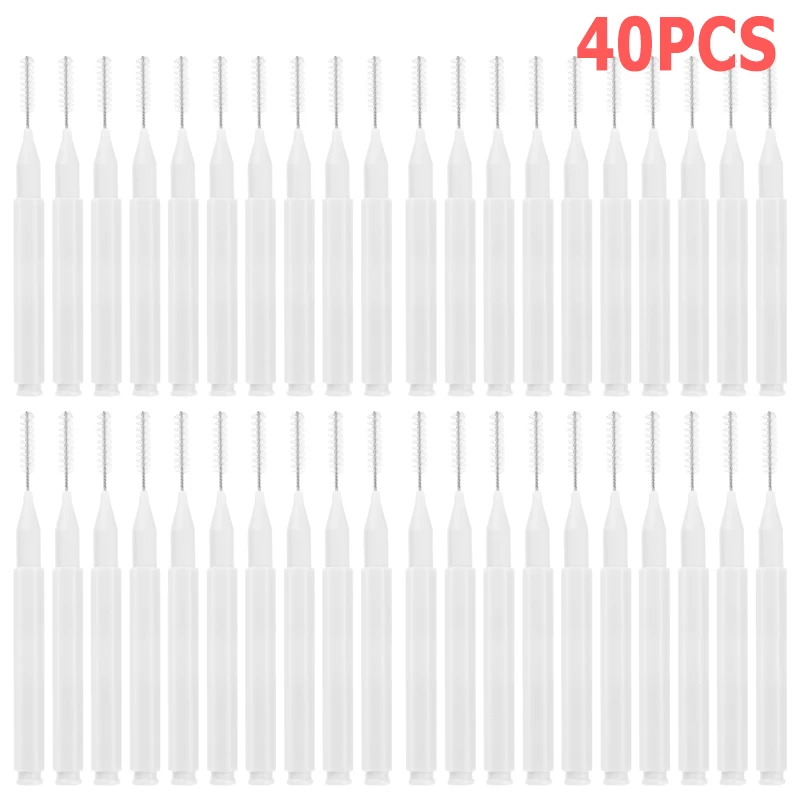 10-100 Stuks Mini Wenkbrauw Borstel Brow Lifting Brush Wegwerp Brow Lifting Brush Micro Buigbare Wimper Brow Applicator Make-Up tool: Beige