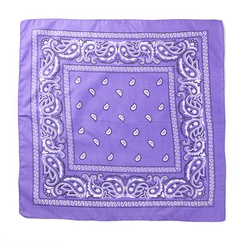 Foulard Bandana noir unisexe, style Hip Hop, bandeau pour cheveux, foulard carré pour le cou et la tête, mouchoir imprimé: FJ08