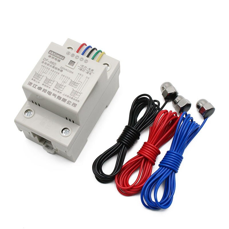 DF-96D D Automatische Water Level Controller Schakelaar 220V Tank Vloeistofniveau Detectie Sensor Porbe Waterpomp Controller Controle: DF96D / 15M Porbe