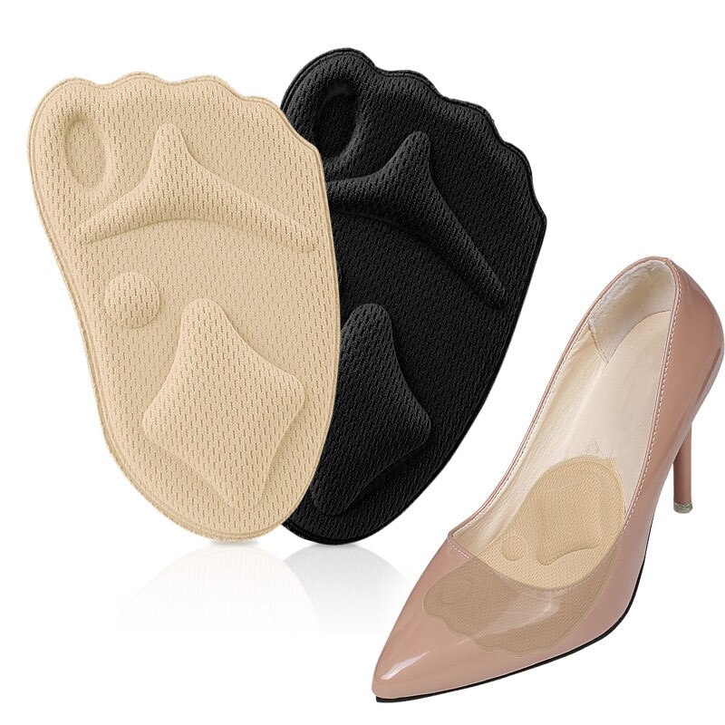 Almohadillas ortopédicas 4d de esponja para antepié, pegatinas para tacones altos suaves, cómodas, ajustables para el pie, cojín de relleno transpirable