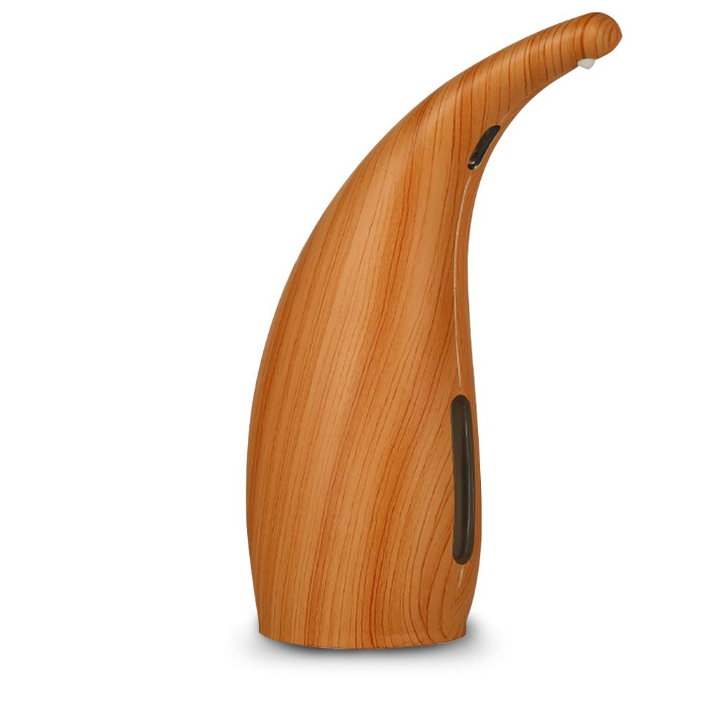 Soap Dispenser Pump Automatic Liquid Soap Dispenser Infrared Smart Sensor Touchless Foam Shampoo Dispensers For Kitchen Bathroom: red wood color