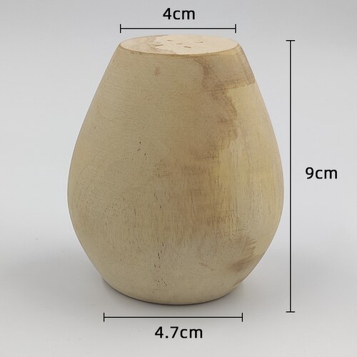Modificateur de bec de poterie, poinçon à Double tête en bois, pâte à boue, théière en bois, artisanat de modélisation réparation, Pot en argile violette, outils de fabrication: Small wooden egg