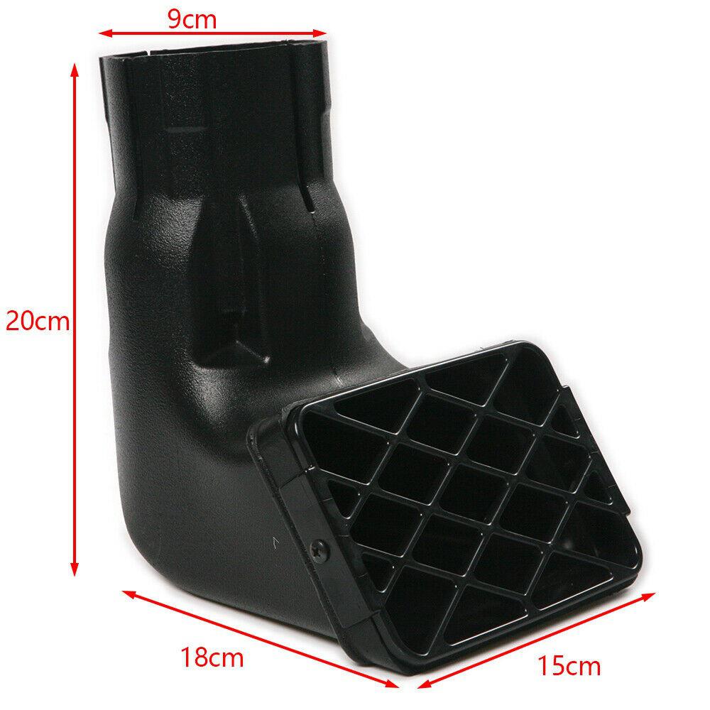 1PC 3Inch Universal Waterproof Air Intake Snorkel Off Road Replacement Elbow Wading Head Air Intake Ram Black for SUV Car: Default Title