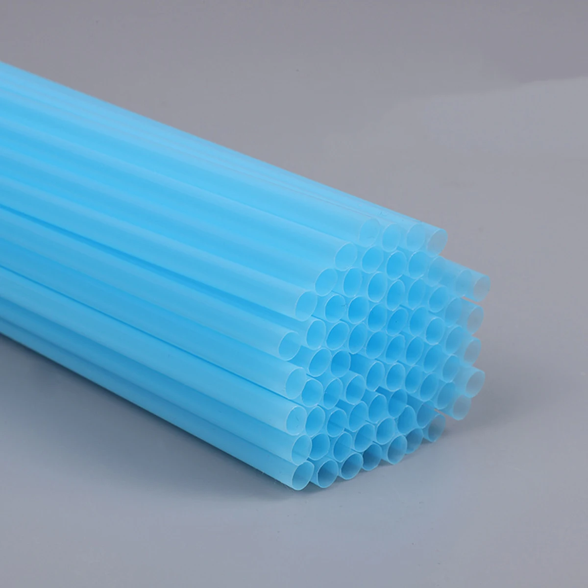 100pcs-26cm Straws Milkshake Straws Smoothie Straws Beverage Thick Straw For Boba Tea Milkshake Bar Accessories: Blue