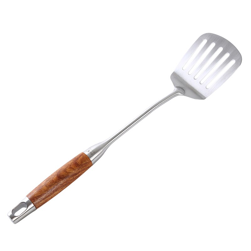 1Pcs Kitchen Wok Spatula And Ladle Tool Set 15 Inches Spatula For Wok Stainless Steel Wok Spatula Kitchen Bar Tools