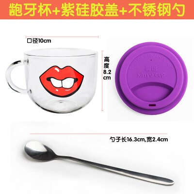 YIZI-gobelet en verre borosilicaté kawaii, mug Transparent, offre spéciale ml, boisson de , nouveauté 500: 17