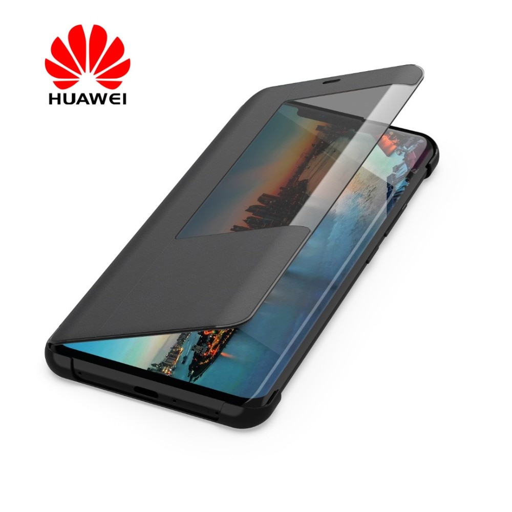 Huawei Mate 20 Pro Flip Case Cover Original Huawei Mate 20 case Smart Touch clear View Leather phone Case mate20 funda capa bag