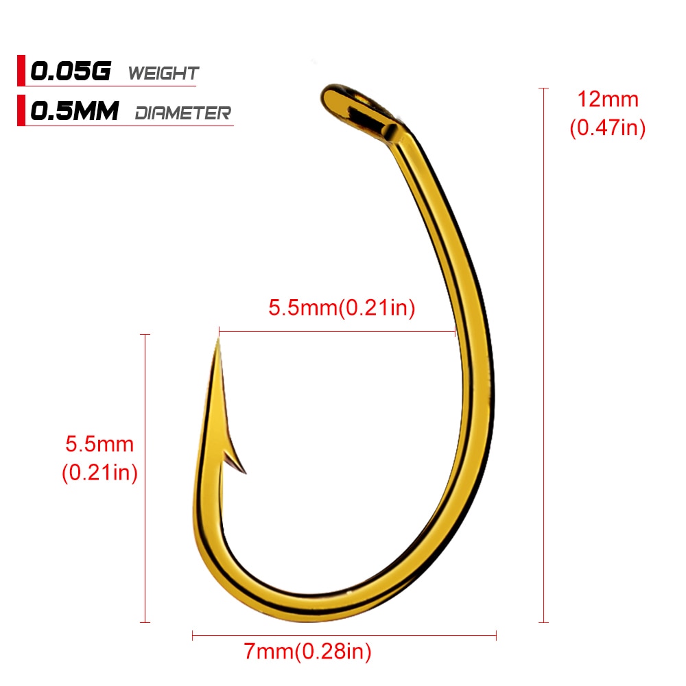 200Stck Gold Scharf Fliege Haken Nymphe scud Mücke Caddis Garnelen Karpfen Fliegen Binden Haken #8 #12 Fliege angeln Haken Frische Wasser Meer Angelhaken