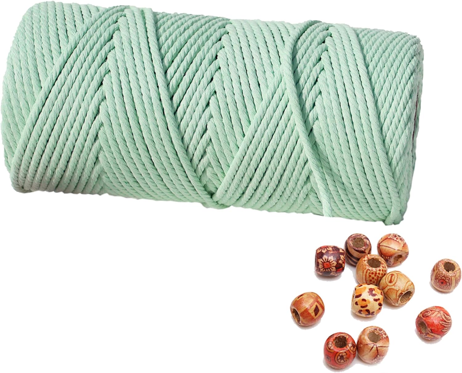 4 mm natuurlijk katoenen macrame touw macrame katoenen koord voor muuropknoping plantenhangers ambachten cadeauverpakking en bruiloftsdecoraties: Kastanjebruin