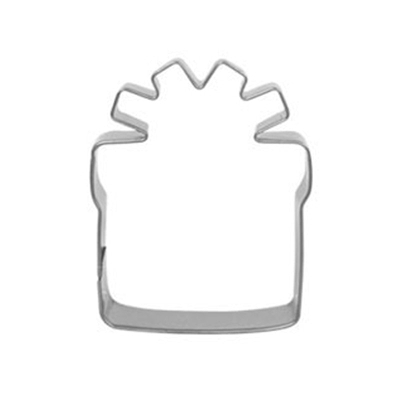 Kerst Vorm Rvs Cookie Cutter Dikte Fruit Snijden Sterven Cupcake Stamp Mold Keuken Bakken Tools