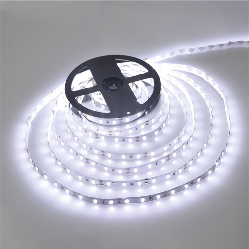 5M 300 LED Strip Light Non Waterproof DC12V Ribbon Tape Brighter SMD3528 Cold White/Warm White/Ice Blue/Red/Green/blue