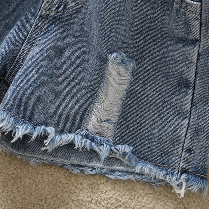 Pantaloncini di jeans per ragazze abbigliamento estate abbigliamento per bambini per adolescenti pantaloncini da scuola Costume abiti 4 5 6 7 8 9 10 11 12 anni