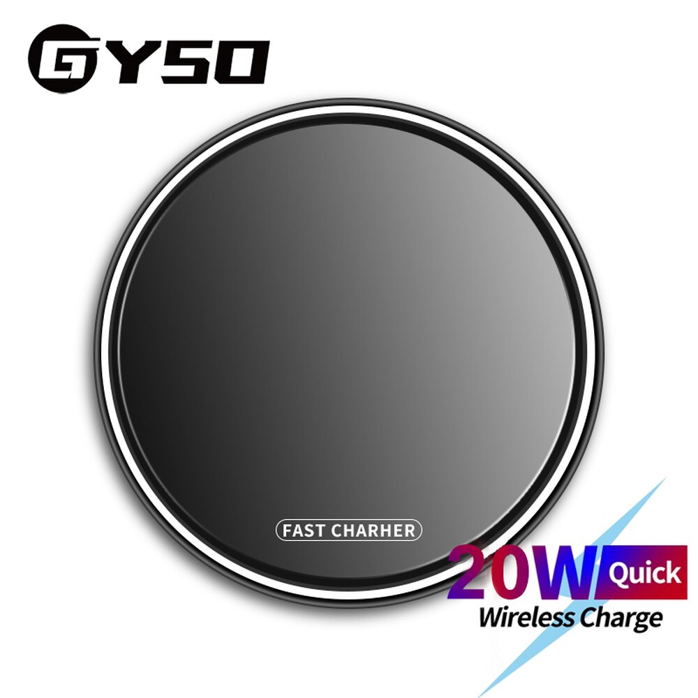 GYSO 20W Fast Wireless Charger For Samsung Galaxy S10 S20 Huawei vivo USB Qi Charging Pad for iPhone 11 Pro XS Max XR X 8 Plus