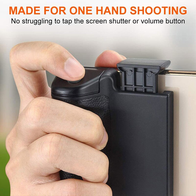 Wireless Bluetooth Handgrip Clip Smartphone Selfie Booster Handle Grip Phone Stablizer Stand Holder Shutter Release 1/4 Screw