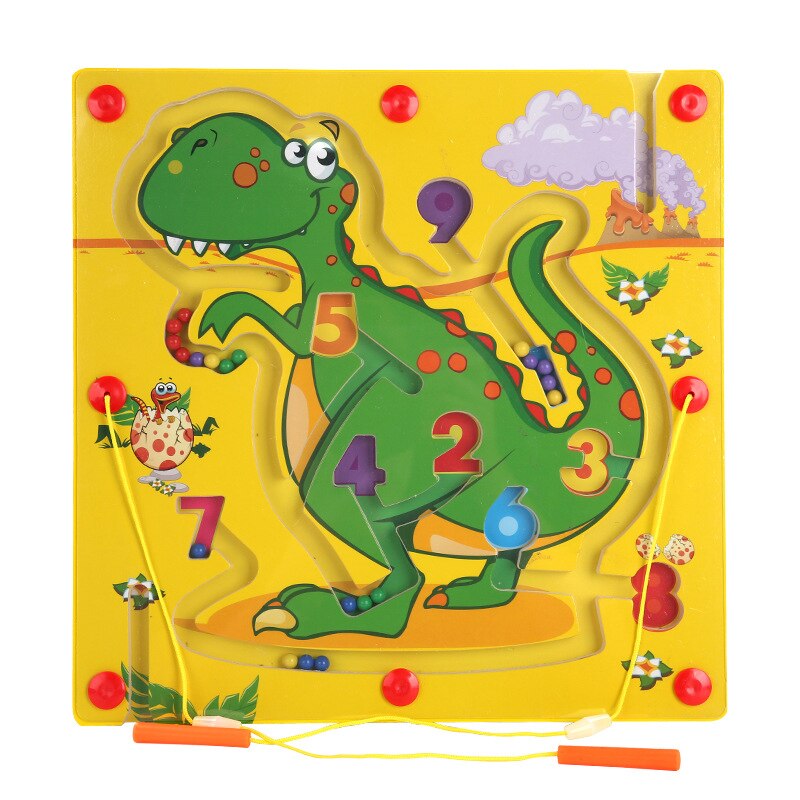 Big Size Animali Cubo Di Puzzle del Labirinto Giocattolo di Gioco In Legno Magia Giochi Magnete Per I Bambini di Età Cube Puzzle Educazione Equilibrio Magnetico labirinto