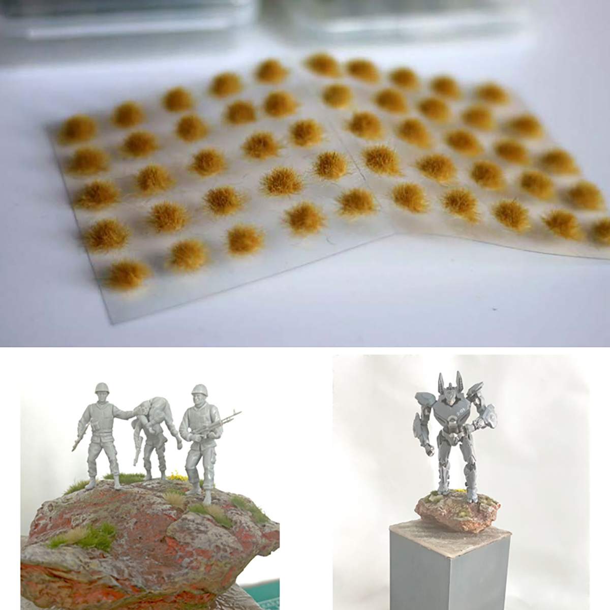 50pcs Model Scene Terrain Production Simulation Flower Cluster Wild Rose Flower DIY Miniature Landscape Material