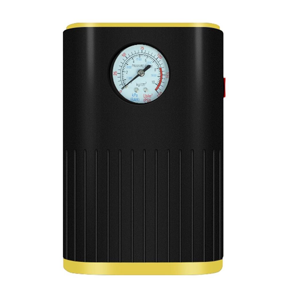 Car Emergency Air Pump Digital/ Pointer Display Automatic Charging And Stopping Automobile Plastic Tire Air Pump: Green