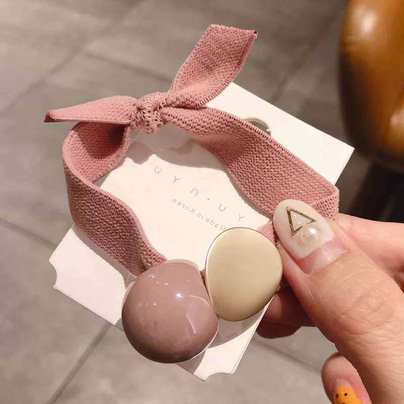 Geometric Hair Ties & Headbands - Elastic Cartoon Hair Rope - Trendy Hair Accessories for Women & Girls
