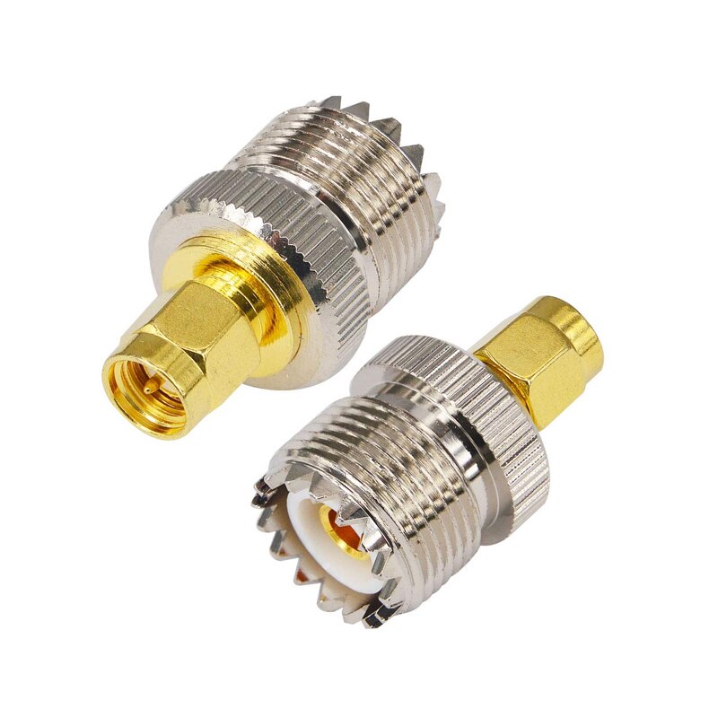 RF coaxial Adapter SMA Male to UHF Female SO239 SDR Connector SO-239 Converter for MD380 Garmin Alpha HT Radio Antenna Cable
