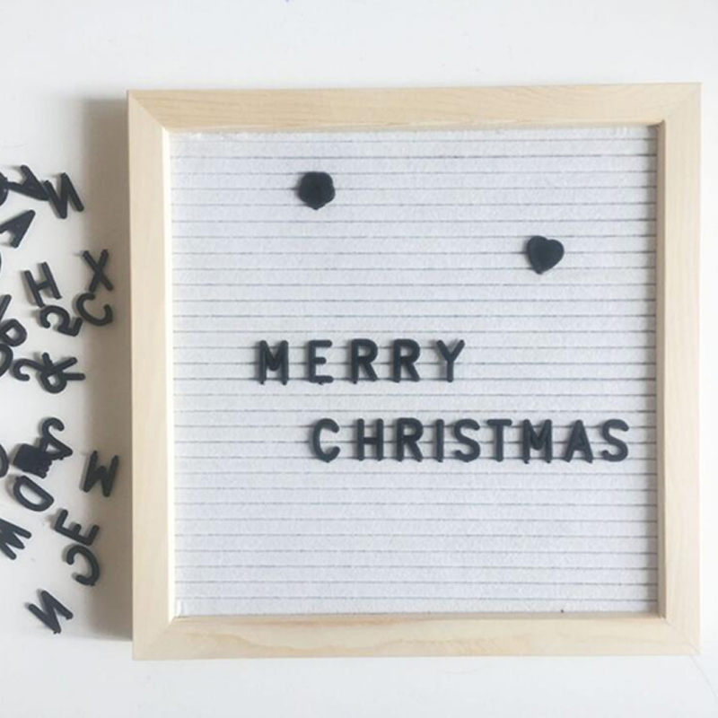 Vilt Brief Board Houten Frame Verwisselbare Tekens Brief Boards Teken Bericht Boards Voor Office Home Decoratieve: 1