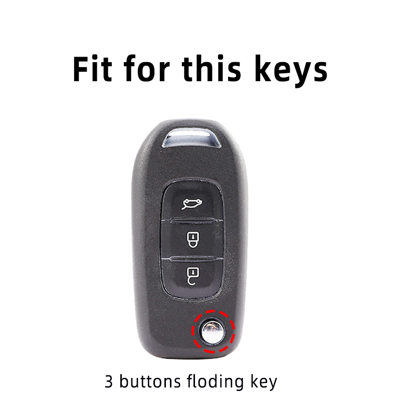 TPU Car Flip Key Case Cover Keychain Protector for Renault Kadjar Captur Megane Sandero Stepway Logan Clio 5 Arkana