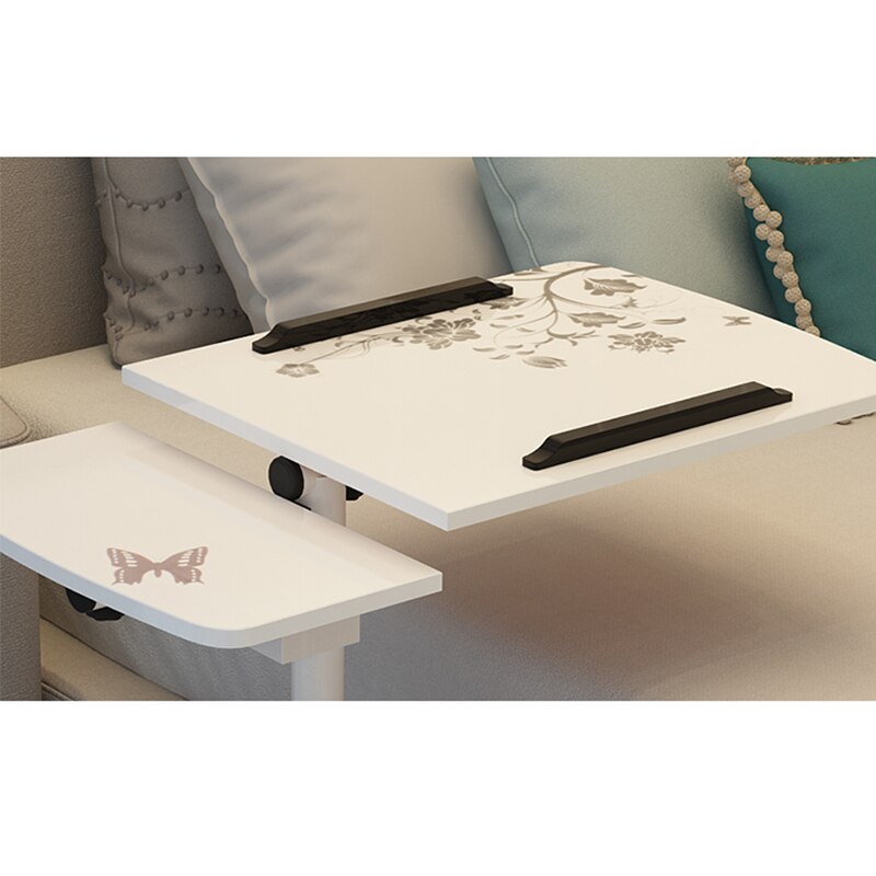 Foldable Computer Table Adjustable Portable Laptop Desk Rotate Laptop Bed Table Can be Lifted Standing Desk 64*40CM