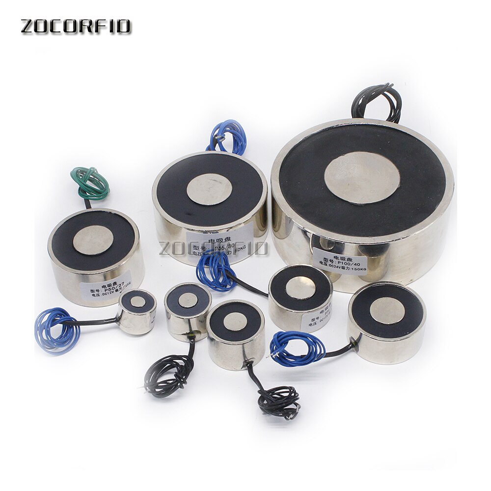 P20/15 DC12V 2.5Kg (25N) Zuig Dc Solenoid Elektromagneet, Ronde Electro Holding Magneet Electro